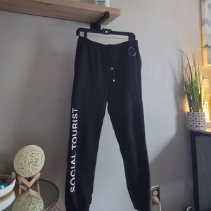 SOCIAL TOURIST, by Charli D'Amelio., Exclusively at Hollister Black Joggers